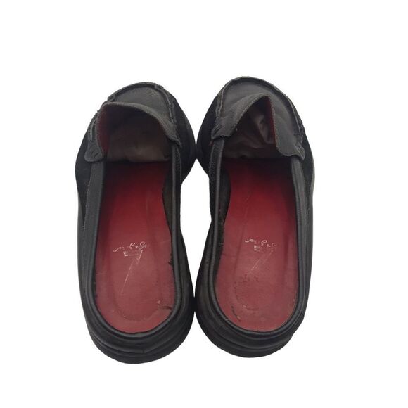 Sergio Zelcer Black Leather Slides Size 10 - Picture 2 of 8